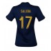 Maillot de foot France William Saliba #17 Domicile vêtements Femmes Monde 2022 Manches Courtes